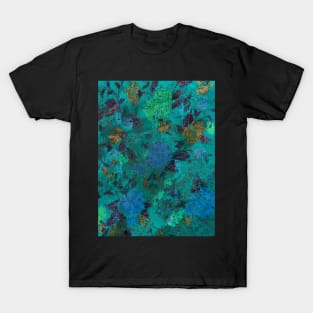 Turquoise Silk T-Shirt